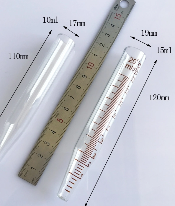 Laboratory Apparatus Glass Conical Graduated Short Cone Safe Lock Urine Ultrafiltration Centrifugal Tubes 15 Ml