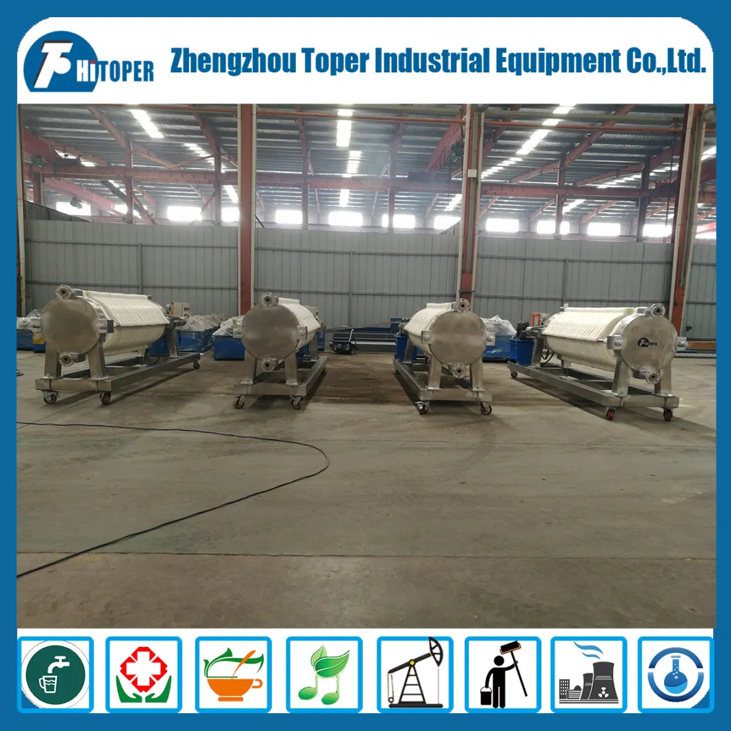500mm Cotton Cake Filter Press Machine Used for Fermentation Industry Filtration Usage