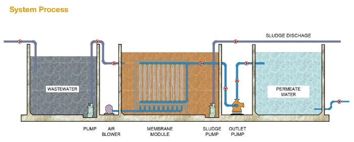 Reinforced Hollow Fiber UF Membrane Module for Mbr Water Treatment