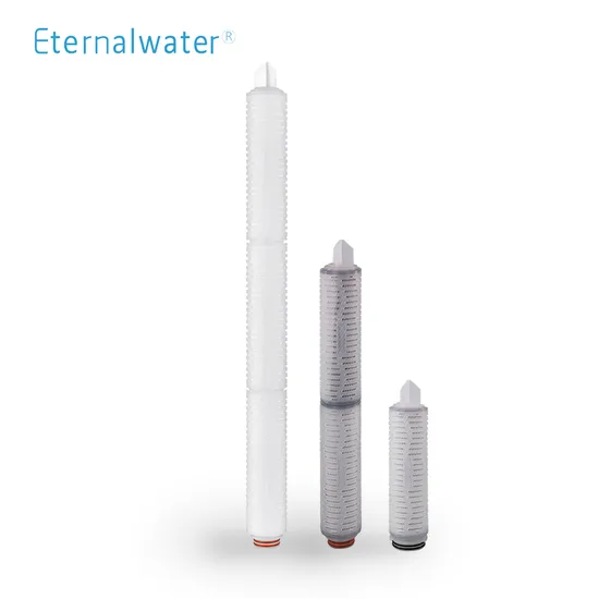 PVDF 0.22micron Filters Pleated Depth Filter Cartridges PVDF Filters Membrane Chemical Filtration 