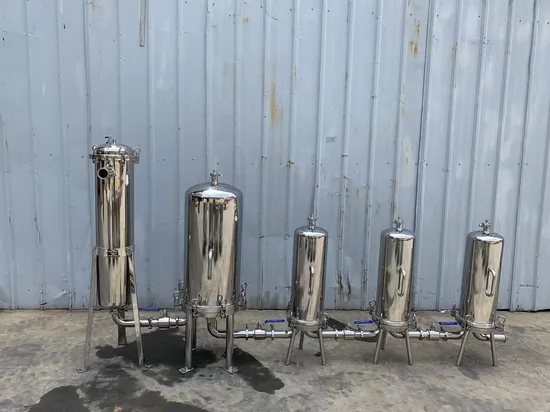High Efficiency Sanitary Single Round Lenticular Filter Housing with 10′ 20′ 30′ 40′ Length