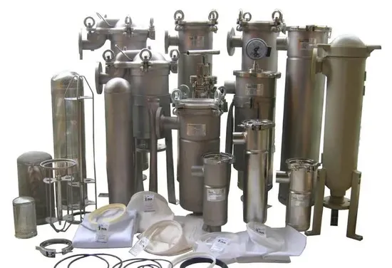 Multi Bag Filter Housing Stainless Liquid Milk Wine Stainless Steel SS304 Multi Bag Water Filter Cartridge Housing 