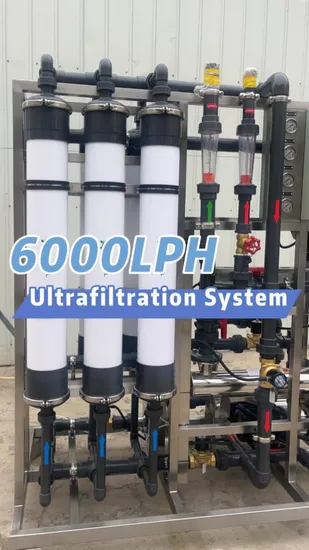6000liters Per Hour Water Filter Machine UF Membrane Filter Ultrafiltration Water Purifier 